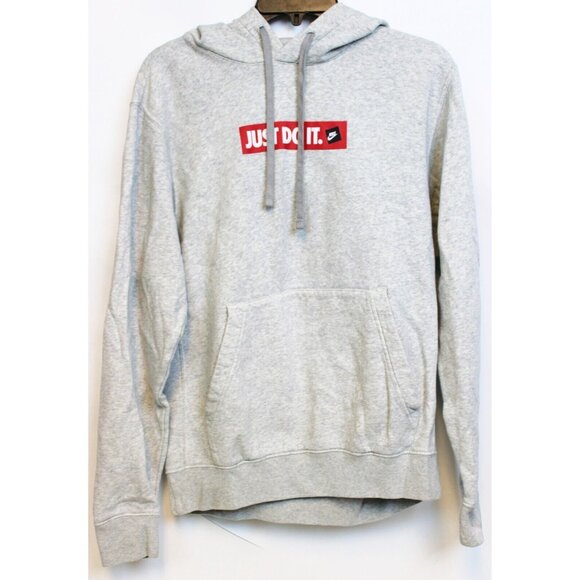 2 Sports Hoodies sz S H&M Blue Nike Grey Just Do It Casual Running Pockets - Picture 10 of 15